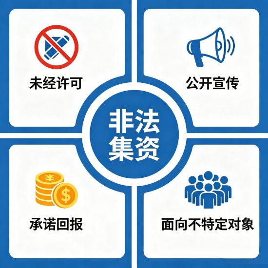 ▲判断非法集资，就看这四点。